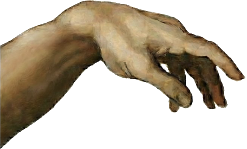 Human hand reaching out